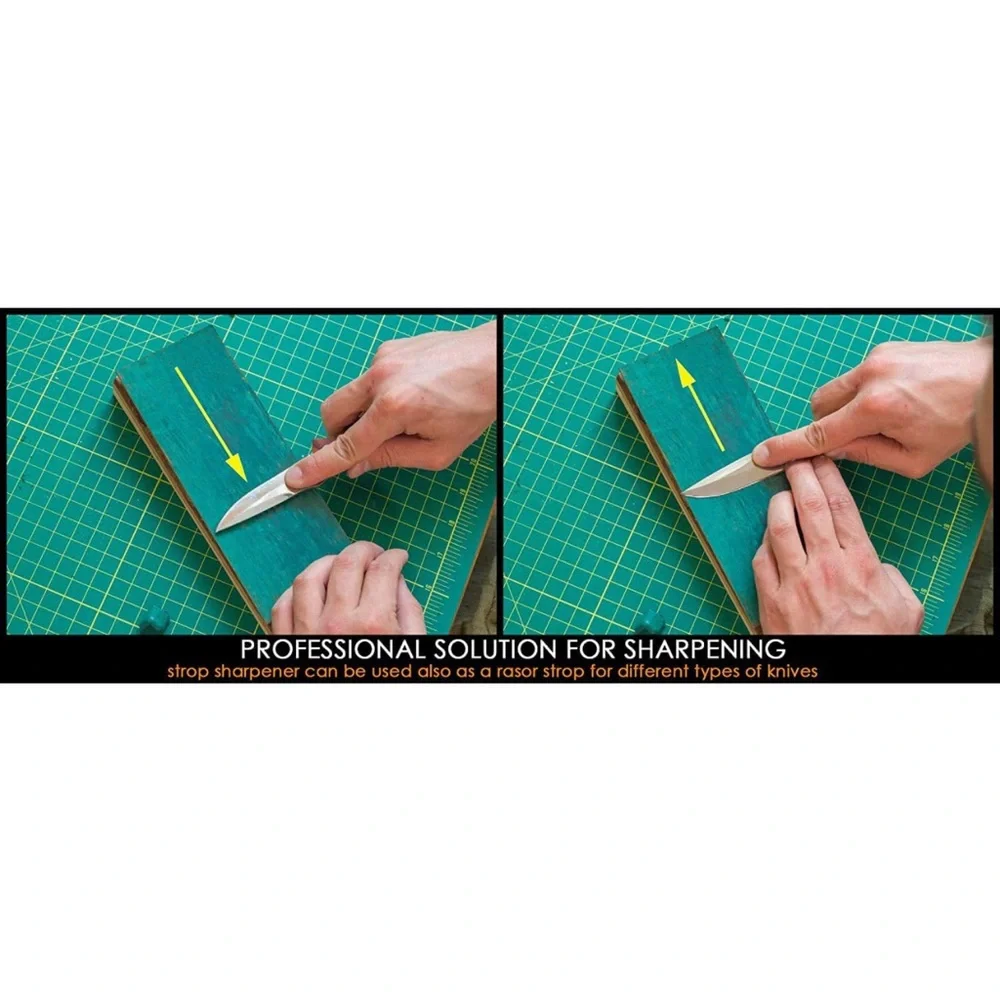 Stropping Leather Strop Kit for Knives Sharpening- Double Sided